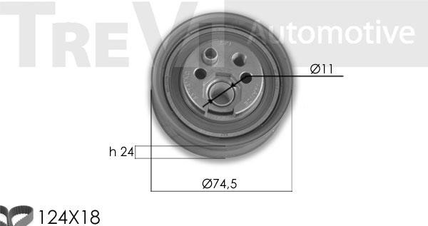 Trevi automotive KD1291 Timing Belt Kit KD1291: Buy near me in Poland at 2407.PL - Good price!
