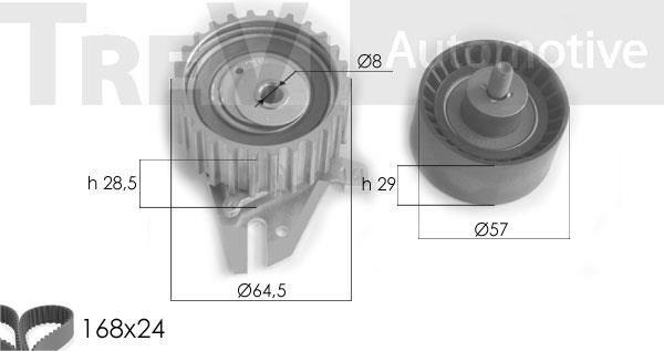 Trevi automotive KD1228 Timing Belt Kit KD1228: Buy near me in Poland at 2407.PL - Good price!