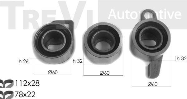 Trevi automotive KD1390 Zestaw paska rozrządu KD1390: Dobra cena w Polsce na 2407.PL - Kup Teraz!