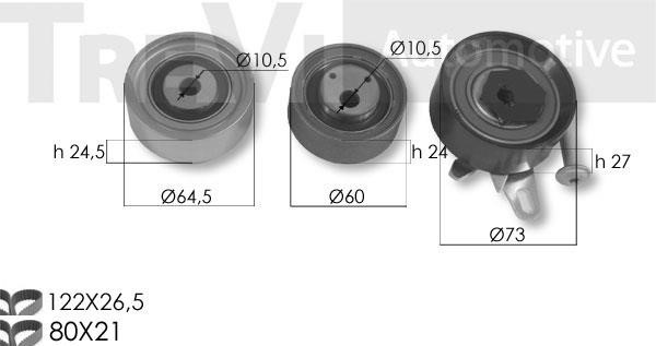 Trevi automotive KD1450 Zestaw paska rozrządu KD1450: Dobra cena w Polsce na 2407.PL - Kup Teraz!