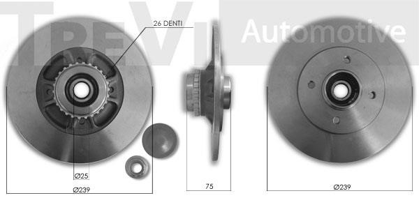 Trevi automotive WB2294 Łożysko piasty koła, komplet WB2294: Dobra cena w Polsce na 2407.PL - Kup Teraz!