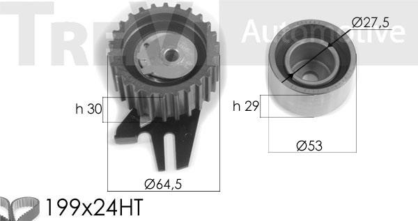 Trevi automotive KD1330 Комплект ремня ГРМ KD1330: Отличная цена - Купить в Польше на 2407.PL!