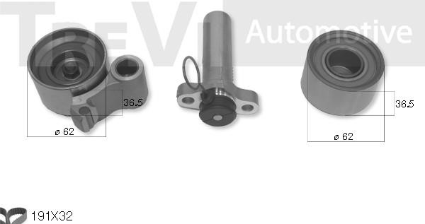 Trevi automotive KD1341 Zestaw paska rozrządu KD1341: Dobra cena w Polsce na 2407.PL - Kup Teraz!