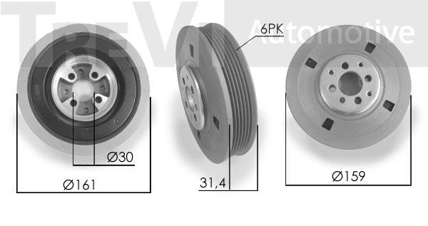 Trevi automotive PC1019 Kolo pasowe, wal korbowy PC1019: Dobra cena w Polsce na 2407.PL - Kup Teraz!