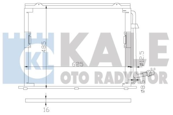 Kale Oto Radiator 392400 Радиатор кондиционера (Конденсатор) 392400: Отличная цена - Купить в Польше на 2407.PL!