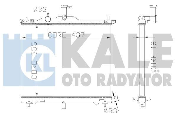 Kale Oto Radiator 341975 Радиатор охлаждения двигателя 341975: Отличная цена - Купить в Польше на 2407.PL!