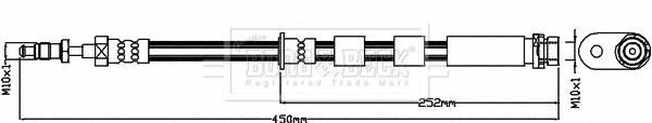 Borg & beck BBH8501 Гальмівний шланг BBH8501: Приваблива ціна - Купити у Польщі на 2407.PL!