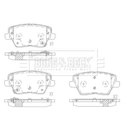 Borg & beck BBP2680 Brake Pad Set, disc brake BBP2680: Buy near me in Poland at 2407.PL - Good price!