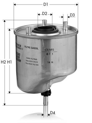 Tecneco GS1055 Fuel filter GS1055: Buy near me in Poland at 2407.PL - Good price!