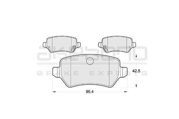 Akebono AN-4283WKE Brake Pad Set, disc brake AN4283WKE: Buy near me in Poland at 2407.PL - Good price!