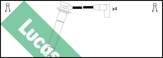 Lucas Electrical LUC7028 Дроти високовольтні, комплект LUC7028: Приваблива ціна - Купити у Польщі на 2407.PL!