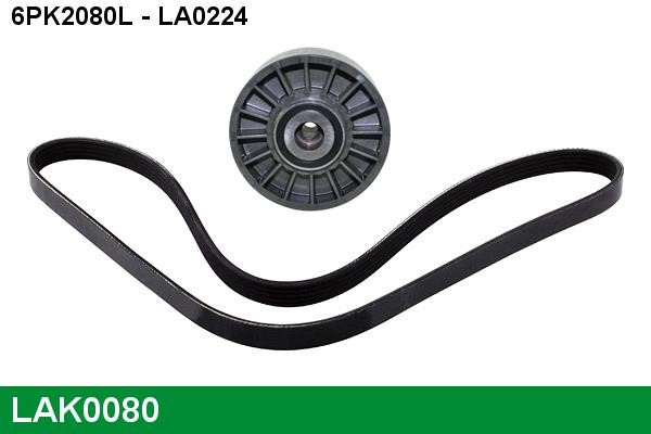 Lucas diesel LAK0080 Drive belt kit LAK0080: Buy near me in Poland at 2407.PL - Good price!