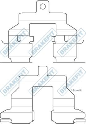 APEC braking BKT1165 Montagesatz für Bremsbacken BKT1165: Kaufen Sie zu einem guten Preis in Polen bei 2407.PL!