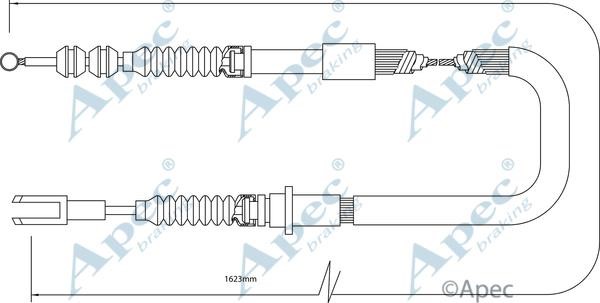 APEC braking CAB1430 Трос стояночного тормоза CAB1430: Отличная цена - Купить в Польше на 2407.PL!