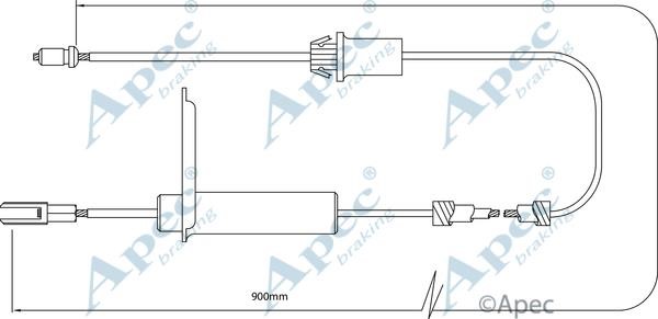 APEC braking CAB1280 Seilzug, feststellbremse CAB1280: Kaufen Sie zu einem guten Preis in Polen bei 2407.PL!