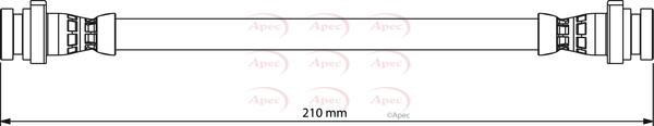 APEC braking HOS4185 Przewód hamulcowy elastyczny HOS4185: Dobra cena w Polsce na 2407.PL - Kup Teraz!