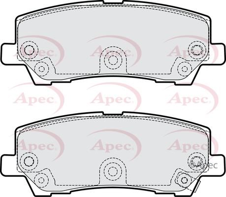 APEC braking PAD2282 Brake Pad Set, disc brake PAD2282: Buy near me in Poland at 2407.PL - Good price!