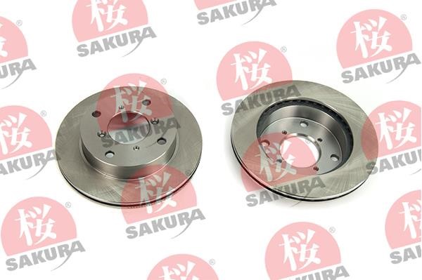 Sakura 604-80-7020 Front brake disc ventilated 604807020: Buy near me in Poland at 2407.PL - Good price!