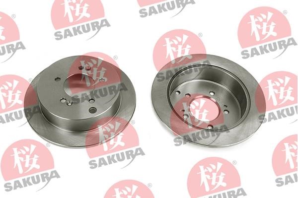Sakura 605-05-4625 Rear brake disc, non-ventilated 605054625: Buy near me in Poland at 2407.PL - Good price!