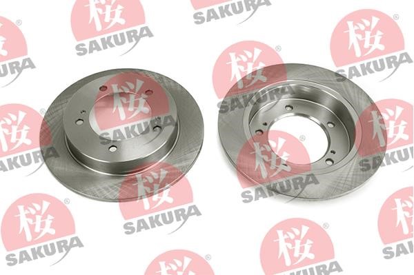 Sakura 604-80-7025 Unventilated front brake disc 604807025: Buy near me in Poland at 2407.PL - Good price!
