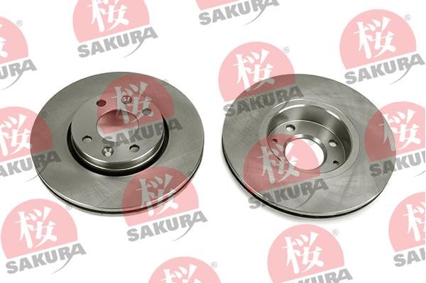 Sakura 604-10-4065 Тормозной диск передний вентилируемый 604104065: Отличная цена - Купить в Польше на 2407.PL!