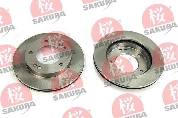 Sakura 604-03-8850 Front brake disc ventilated 604038850: Buy near me at 2407.PL in Poland at an Affordable price!