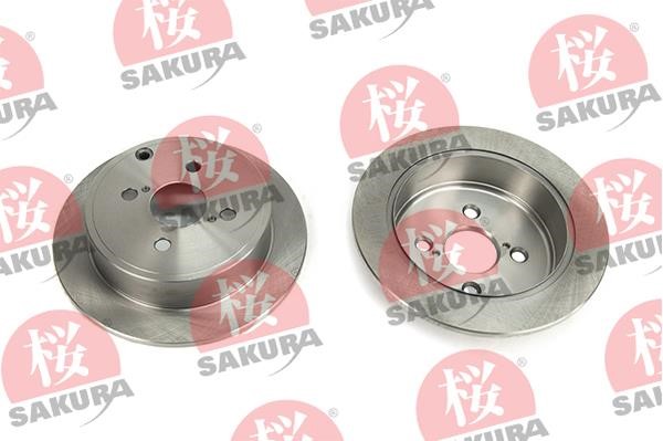 Sakura 605-20-3712 Rear brake disc, non-ventilated 605203712: Buy near me in Poland at 2407.PL - Good price!