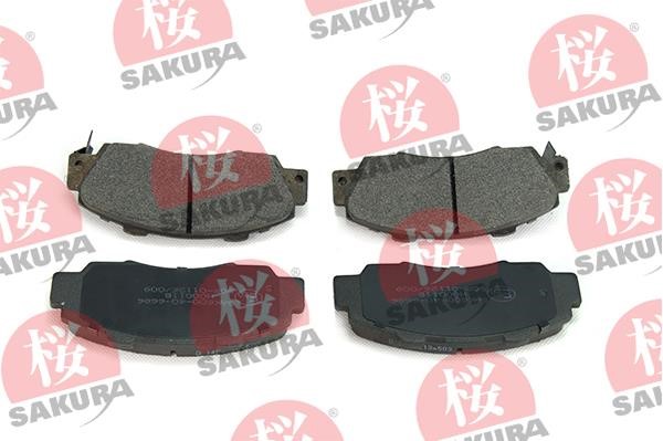 Sakura 600-40-6686 Brake Pad Set, disc brake 600406686: Buy near me in Poland at 2407.PL - Good price!