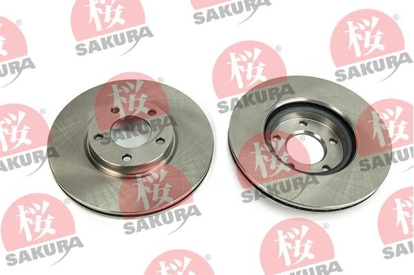 Sakura 604-30-3691 Тормозной диск передний вентилируемый 604303691: Отличная цена - Купить в Польше на 2407.PL!