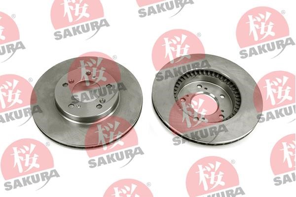 Sakura 604-40-6645 Front brake disc ventilated 604406645: Buy near me at 2407.PL in Poland at an Affordable price!