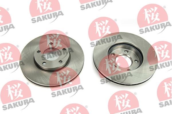 Sakura 604-30-3690 Front brake disc ventilated 604303690: Buy near me in Poland at 2407.PL - Good price!