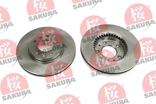 Sakura 604-30-3650 Front brake disc ventilated 604303650: Buy near me in Poland at 2407.PL - Good price!