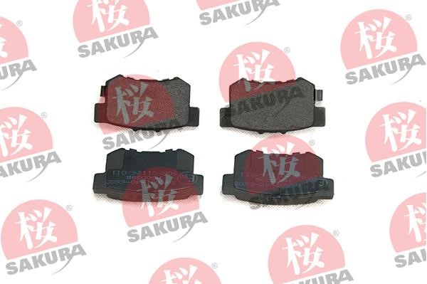 Sakura 601-40-6605 Brake Pad Set, disc brake 601406605: Buy near me in Poland at 2407.PL - Good price!