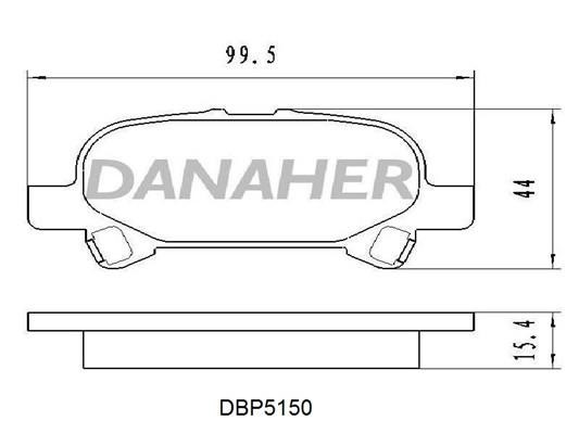 Danaher DBP5150 Klocki hamulcowe, zestaw DBP5150: Dobra cena w Polsce na 2407.PL - Kup Teraz!