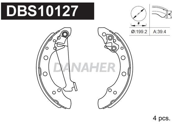 Danaher DBS10127 Brake shoe set DBS10127: Buy near me at 2407.PL in Poland at an Affordable price!