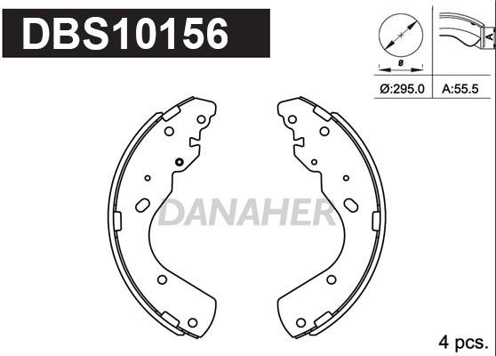Danaher DBS10156 Brake shoe set DBS10156: Buy near me in Poland at 2407.PL - Good price!