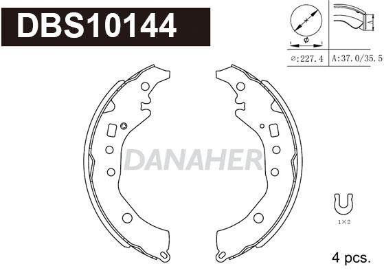 Danaher DBS10144 Колодки тормозные барабанные, комплект DBS10144: Отличная цена - Купить в Польше на 2407.PL!