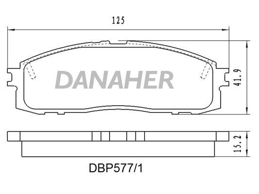 Danaher DBP577/1 Klocki hamulcowe, zestaw DBP5771: Dobra cena w Polsce na 2407.PL - Kup Teraz!