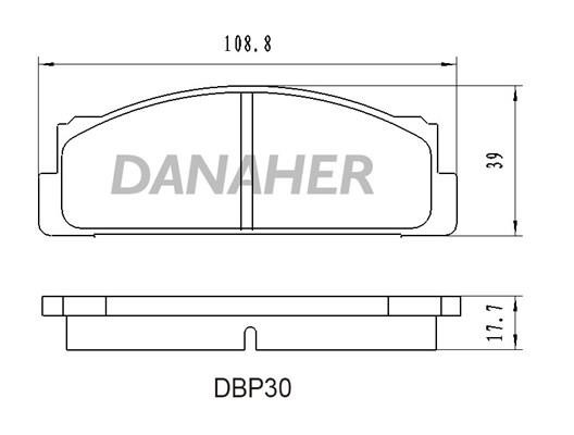 Danaher DBP30 Front disc brake pads, set DBP30: Buy near me in Poland at 2407.PL - Good price!