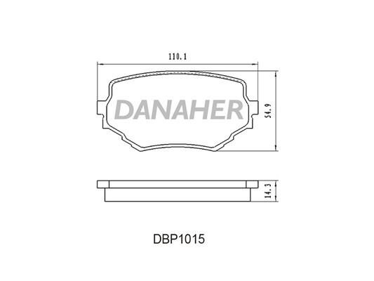 Danaher DBP1015 Гальмівні колодки, комплект DBP1015: Купити у Польщі - Добра ціна на 2407.PL!
