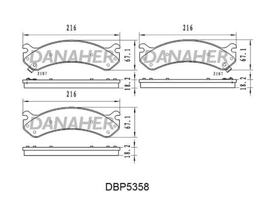 Danaher DBP5358 Klocki hamulcowe przód, komplet DBP5358: Dobra cena w Polsce na 2407.PL - Kup Teraz!