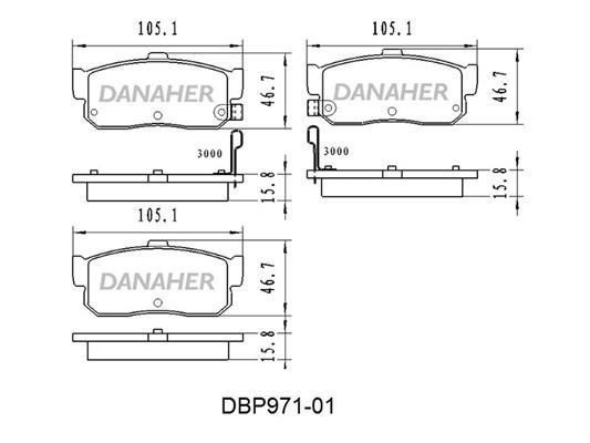 Danaher DBP971-01 Klocki hamulcowe, zestaw DBP97101: Atrakcyjna cena w Polsce na 2407.PL - Zamów teraz!
