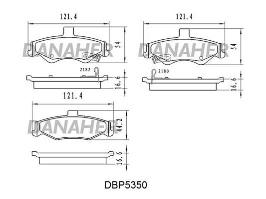 Danaher DBP5350 Klocki hamulcowe przód, komplet DBP5350: Atrakcyjna cena w Polsce na 2407.PL - Zamów teraz!