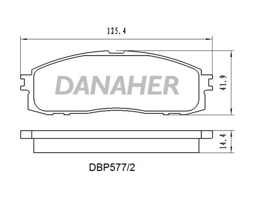 Danaher DBP577/2 Scheibenbremsbeläge, Set DBP5772: Kaufen Sie zu einem guten Preis in Polen bei 2407.PL!
