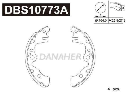 Danaher DBS10773A Bremsbackensatz DBS10773A: Kaufen Sie zu einem guten Preis in Polen bei 2407.PL!