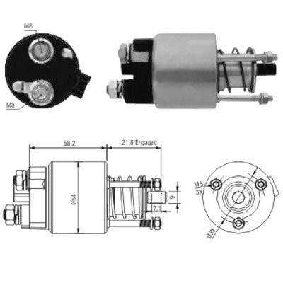 We Parts 471480102 Solenoid switch, starter 471480102: Buy near me in Poland at 2407.PL - Good price!