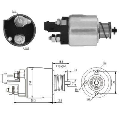 We Parts 471480158 Solenoid switch, starter 471480158: Buy near me in Poland at 2407.PL - Good price!