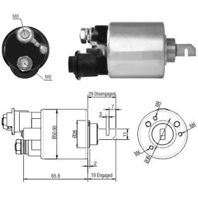 We Parts 471480140 Solenoid switch, starter 471480140: Buy near me in Poland at 2407.PL - Good price!