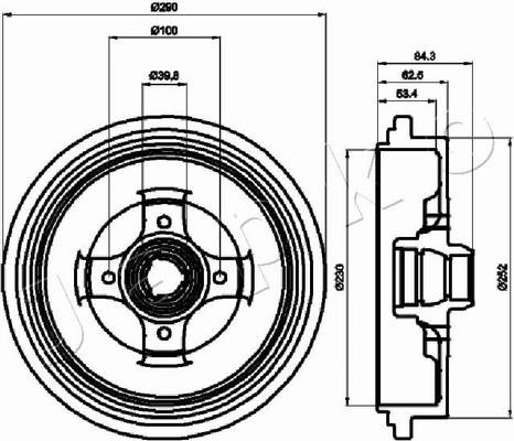 Japko 560913 Brake drum 560913: Buy near me in Poland at 2407.PL - Good price!