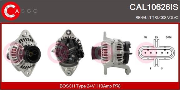 Casco CAL10626IS Alternator CAL10626IS: Buy near me in Poland at 2407.PL - Good price!